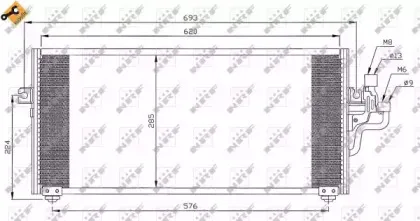 35268 NRF Конденсатор, кондиционер 35268 NRF Конденсатор, кондиционер