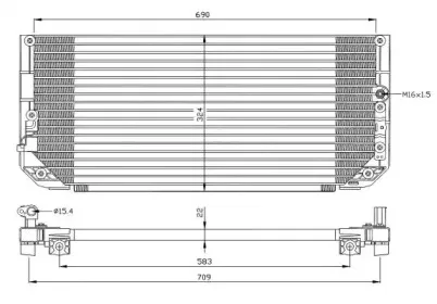 35282 NRF Конденсатор, кондиционер 35282 NRF Конденсатор, кондиционер
