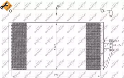 35295 NRF Конденсатор, кондиционер 35295 NRF Конденсатор, кондиционер