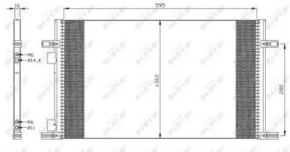 35298 NRF Конденсатор, кондиционер 35298 NRF Конденсатор, кондиционер