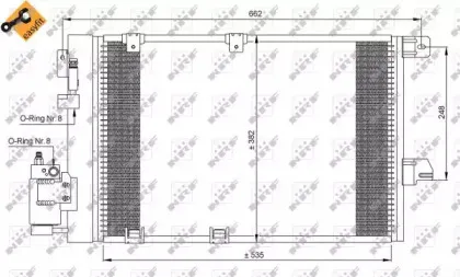35301 NRF Конденсатор, кондиционер 35301 NRF Конденсатор, кондиционер