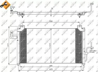 35356 NRF Конденсатор, кондиционер 35356 NRF Конденсатор, кондиционер