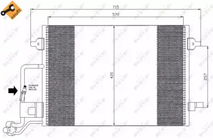 35359 NRF Конденсатор, кондиционер 35359 NRF Конденсатор, кондиционер