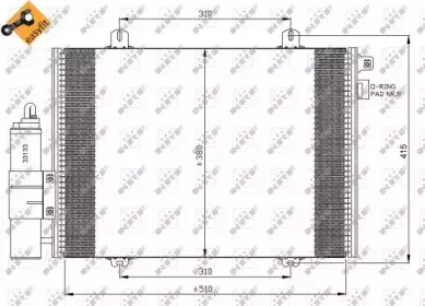 35379 NRF Конденсатор, кондиционер 35379 NRF Конденсатор, кондиционер