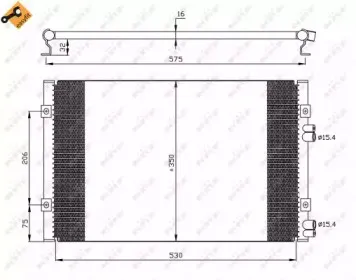 35384 NRF Конденсатор, кондиционер 35384 NRF Конденсатор, кондиционер
