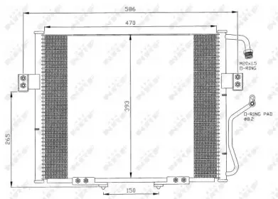 35399 NRF Конденсатор, кондиционер 35399 NRF Конденсатор, кондиционер