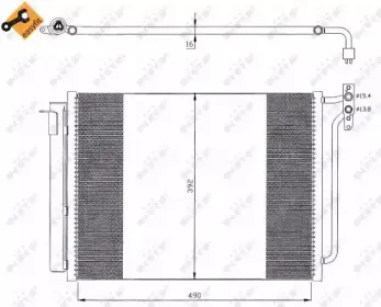 35406 NRF Конденсатор, кондиционер 35406 NRF Конденсатор, кондиционер