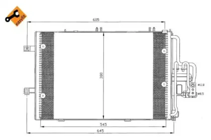 35412 NRF Конденсатор, кондиционер 35412 NRF Конденсатор, кондиционер