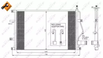 35413 NRF Конденсатор, кондиционер 35413 NRF Конденсатор, кондиционер