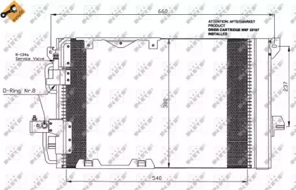 35416 NRF Конденсатор, кондиционер 35416 NRF Конденсатор, кондиционер
