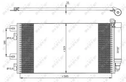 35481 NRF Конденсатор, кондиционер 35481 NRF Конденсатор, кондиционер