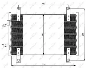 35501 NRF Конденсатор, кондиционер 35501 NRF Конденсатор, кондиционер