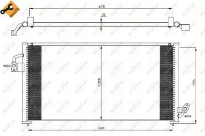 35523 NRF Конденсатор, кондиционер 35523 NRF Конденсатор, кондиционер