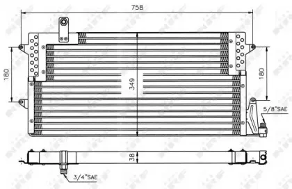 35534 NRF Конденсатор, кондиционер 35534 NRF Конденсатор, кондиционер