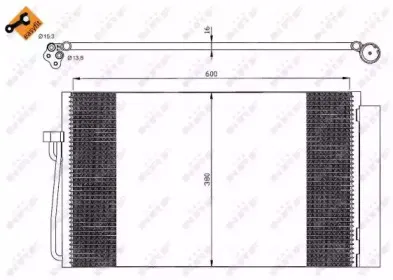 35538 NRF Конденсатор, кондиционер 35538 NRF Конденсатор, кондиционер
