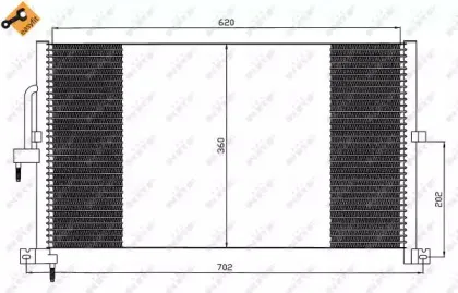 35603 NRF Конденсатор, кондиционер 35603 NRF Конденсатор, кондиционер