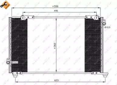 35607 NRF Конденсатор, кондиционер 35607 NRF Конденсатор, кондиционер