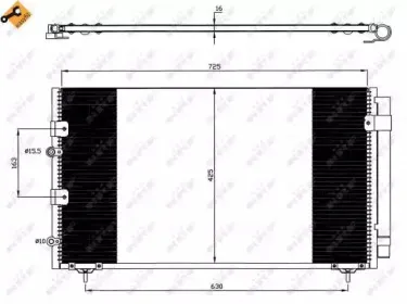 35609 NRF Конденсатор, кондиционер 35609 NRF Конденсатор, кондиционер