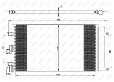 35752 NRF Конденсатор, кондиционер 35752 NRF Конденсатор, кондиционер