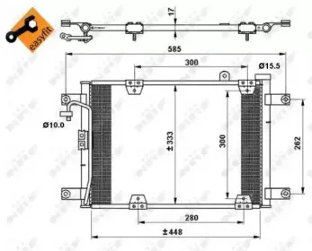 35768 NRF Конденсатор, кондиционер 35768 NRF Конденсатор, кондиционер