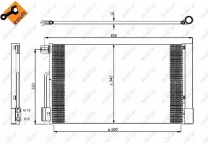 35777 NRF Конденсатор, кондиционер 35777 NRF Конденсатор, кондиционер