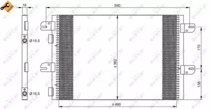35792 NRF Конденсатор, кондиционер 35792 NRF Конденсатор, кондиционер