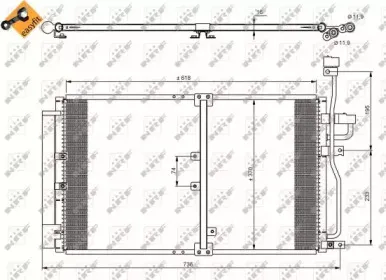35797 NRF Конденсатор, кондиционер 35797 NRF Конденсатор, кондиционер