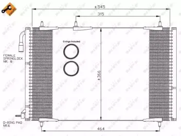 35836 NRF Конденсатор, кондиционер 35836 NRF Конденсатор, кондиционер