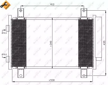 35840 NRF Конденсатор, кондиционер 35840 NRF Конденсатор, кондиционер