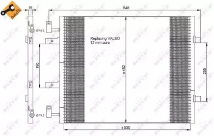 35845 NRF Конденсатор, кондиционер 35845 NRF Конденсатор, кондиционер