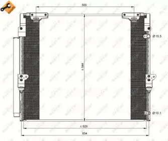 35862 NRF Конденсатор, кондиционер 35862 NRF Конденсатор, кондиционер