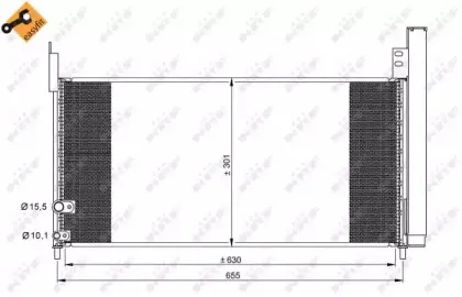 35863 NRF Конденсатор, кондиционер 35863 NRF Конденсатор, кондиционер