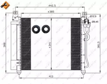 35888 NRF Конденсатор, кондиционер 35888 NRF Конденсатор, кондиционер