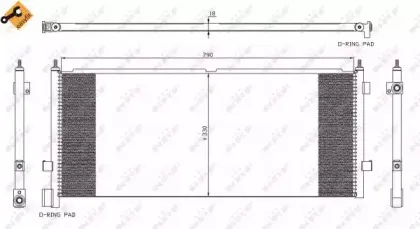 35891 NRF Конденсатор, кондиционер 35891 NRF Конденсатор, кондиционер