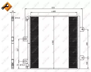 35901 NRF Конденсатор, кондиционер 35901 NRF Конденсатор, кондиционер