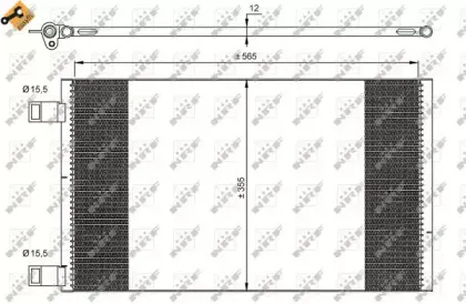 35902 NRF Конденсатор, кондиционер 35902 NRF Конденсатор, кондиционер