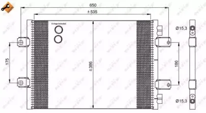 35909 NRF Конденсатор, кондиционер 35909 NRF Конденсатор, кондиционер
