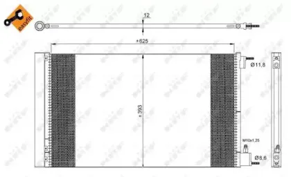 35912 NRF Конденсатор, кондиционер 35912 NRF Конденсатор, кондиционер