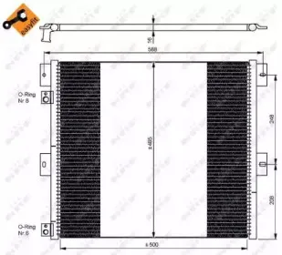 35924 NRF Конденсатор, кондиционер 35924 NRF Конденсатор, кондиционер