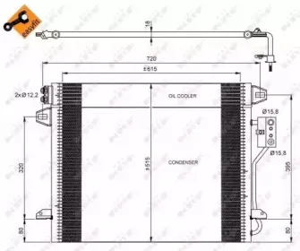 35928 NRF Конденсатор, кондиционер 35928 NRF Конденсатор, кондиционер