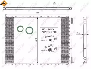 35952 NRF Конденсатор, кондиционер 35952 NRF Конденсатор, кондиционер