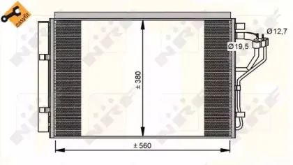 35996 NRF Конденсатор, кондиционер 35996 NRF Конденсатор, кондиционер