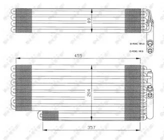 36078 NRF Испаритель, кондиционер 36078 NRF Испаритель, кондиционер