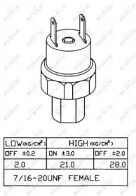 38919 NRF Пневматический выключатель, кондиционер 38919 NRF Пневматический выключатель, кондиционер