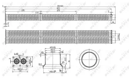 48101 NRF Радиатор, рециркуляция ОГ 48101 NRF Радиатор, рециркуляция ОГ