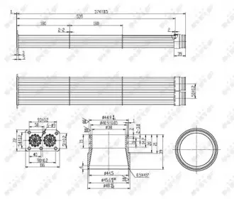 48104 NRF Радиатор, рециркуляция ОГ 48104 NRF Радиатор, рециркуляция ОГ