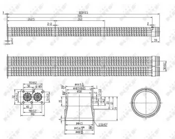 48105 NRF Радиатор, рециркуляция ОГ 48105 NRF Радиатор, рециркуляция ОГ