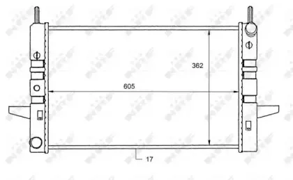 50104 NRF Радиатор, охлаждение двигателя 50104 NRF Радиатор, охлаждение двигателя