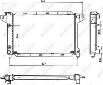 50314 NRF Радиатор, охлаждение двигателя 50314 NRF Радиатор, охлаждение двигателя