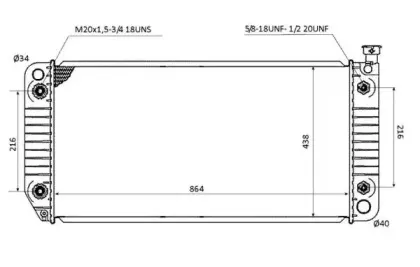 50394 NRF Радиатор, охлаждение двигателя 50394 NRF Радиатор, охлаждение двигателя